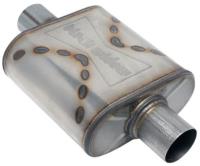 Race Venom Muffler, 3 in. Diameter, Center Inlet/Center Outlet