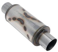 Widowmaker Muffler, 3.500 in. Diameter, Center Inlet/Center Outlet