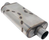 Venom 300-Series Muffler, 3 in. Diameter, Center Inlet/Center Outlet