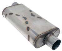 Venom 300-Series Muffler, 2.500 in. Diameter, Offset Inlet/Center Outlet