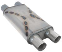 Venom 250-Series Muffler, 3 in. Diameter, Dual Inlet/Dual Outlet