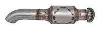 BWHKWM-30 Widowmaker Header-Mount Muffler, 3 in. Diameter, Center Inlet/Center Outlet