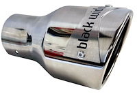 BWTIP03-30 Weld-On Exhaust Tip, 3 in. Inlet, 4 in. Diameter x 7 in. Length [Polished 304 Stainless Finish]