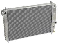 2-Row Aluminum Direct Fit Radiator with Transmission Cooler for 2005-2013 Chevy Corvette [Natural]
