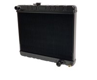 2-Row Aluminum Direct Fit Radiator for 1966-1967 Pontiac GTO [Black]