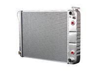 2-Row Aluminum Direct Fit Radiator with Transmission Cooler for 1968-1972 Chevy Nova [Natural]
