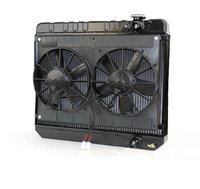2-Row Aluminum Direct Fit Radiator for 1966-1967 Chevy Gto [Black]