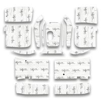Floor Insulation & Sound Dampening Kit for 1973-1979 Ford Truck Standard Cab High Tunnel