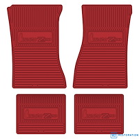 FMCZ0002001018 72/74 CAMARO Z/28 VINYL FLOOR MATS - BRIGHT RED
