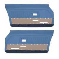DO70GFD0010337G 70 FIREBIRD/TRANS AM FRONT DOOR PANELS DELUXE - BRT BLUE