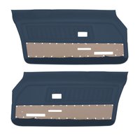 DO70GFD0010380G 71 FIREBIRD/TRANS AM FRONT DOOR PANELS DELUXE - BLUE