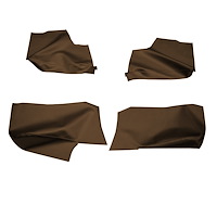 AW68GA00056658G 68/72 GM A-BODY CONV ARMREST/ WELL COVERS - BURNISHED SADDLE