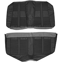 AA66GUD0048100G 66 CUTLASS/442 HOLIDAY COUPE REAR BENCH - BLACK