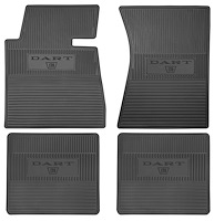 "Dart 170" Logo Flex Tread Floor Mats for 1964 Dodge Dart 170 - Automatic - Set of 4