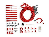 Red Universal 8.5mm Spark Plug Wire Set Chrysler Hemi
