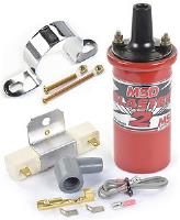 Red Blaster 2 Coil & Bracket Kit For Points, Electronic or MSD Ignitions Includes: