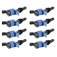 824385 Blaster Coil-On-Plug Ignition Coil Set 2004-2008 Ford 4.6/5.4/6.8L 3-Valve [Blue]