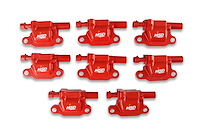 82658 Blaster Series Ignition Coil Set for 2005-2013 GM Gen III LS Engines [Red]