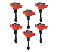 Blaster Series Ignition Coils Fits Select Nissan/Infiniti 3.5L Models, 2011-2012 Infiniti G25 2.5L, Red, Set of 6