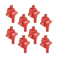 82838 Direct Replacement Ignition Coil Set for Select Ford F-250, F-350 Trucks w/7.3L Godzilla Engine (Red)
