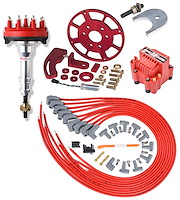 Crank Trigger Distributor Kit Ford 351C-460 - Red Cap