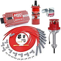 8546K Pro-Billet Small Cap Distributor Ignition Kit Fits Chrysler 426-440 Red
