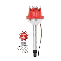 8570 Pro-Billet Small Cap Distributor Chevy V8 Red