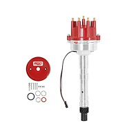 Pro-Billet Small Cap Distributor Chevy V8 Red
