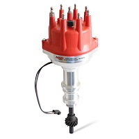 8579 Pro-Billet Small Cap Distributor Small Block Ford 302 Red