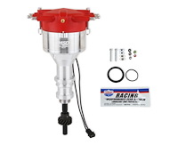 Pro-Billet Flat-Top Distributor Ford 289-302 - Red Crab Cap
