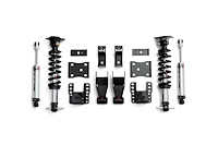 LK02-GMT04 Lowering Kit w/Double-Adjustable Shocks for 2007-2018 Chevy Silverado, GMC Sierra 4WD [950 lb. Springs]