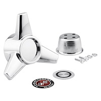 LW-HC033 Alloy Rim Spinner w/Emblems, Compatible w/Legendary Magnum 500; Magstar II; Magnum 400; Styled Alloy Wheels, Press-Fit