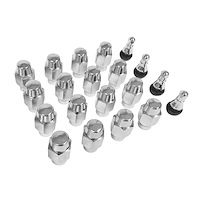 LW-LN002-16 Wheel Installation Kit, 1/2 in.-20 Lug Nuts, (4) Valve Stems