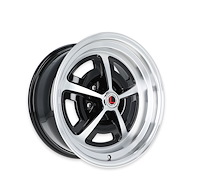 LW50-70854A Magnum 500 Wheel [Size: 17"x8"] Gloss Black/Machined Finish