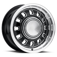 LW60-50754A 12 Slot Wheel [Size: 15"x7"] Black Finish