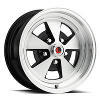 LW67-50754A Flat 5 Wheel [Size: 15"x7"] Gloss Black/Machined Finish