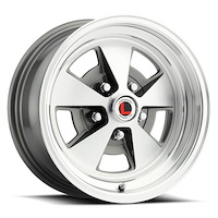 LW67-50754B Flat 5 Wheel [Size: 15"x7"] Charcoal/Machined Finish
