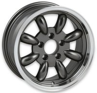 T/A 8-Spoke Wheel [17"x7", 5x4.5" Bolt Pattern, 4.25" Backspacing, Charcoal]