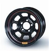 55SF4 Lightweight D-Hole Wheel Size: 15" x 15", Black