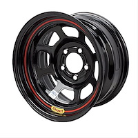 57RF2 DOT D-Hole Wheel Size: 15" x 7", Black
