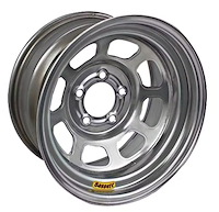 95852 Excel D-Hole Wheel [Wheel Size: 15" x 8"] Silver