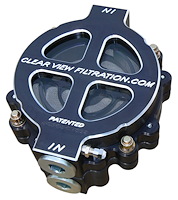 101-115-B 6 in. Dry-Sump Black-Out Filter, #16 Ports, 115 Micron Element, For Dry Sump System Running Up To 70 Weight Oil