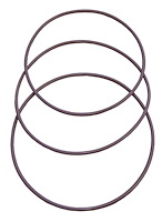 120 6 in. Filter Replacement O-Ring Kit, Viton, Chemical Resistant, Fits All 6 in. See-Through Filter Assemblies