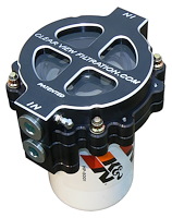 125-115-B 6 in. Screw-On Black-Out Filter, #12 Ports, 115 Micron Element, Dual Filtration Up To 70 Weight Oil, Bracket Included
