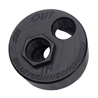 225-B GM LS Black-Out Block Adapter Kit, #10 Threaded Ports, Replaces 13/16 in.-16 TPI Disposable Filter, Viton O-Ring