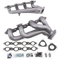 Shorty Exhaust Headers 1999-2013 GM Truck/SUV 4.8/5.3L [Titanium Ceramic]
