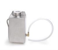 Aluminum Recovery Tank with Filler Neck & Cap Driver Side Inlet