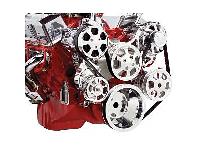 SB-Chevy Tru Trac Serpentine Belt System with Manual Steering, with A/C