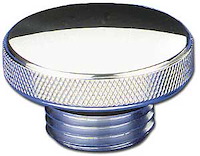 Oil Fill Cap - Polished Screw-On Late GM