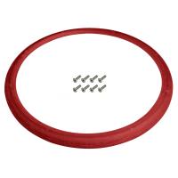 Steering Wheel Half Wrap Red leather
